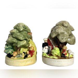 PW Baston Sebastian Miniatures 1949 Set Of 2 Jack & Jill Mary Had a Little Lamb